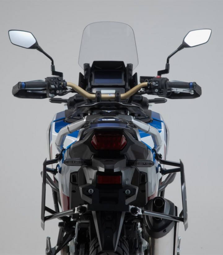 Seitenkoffer mit Träger TRAX ADV Silber 45/37 L Honda CRF1100L Africa Twin (19-23) SW-MOTECH KFT.01.942.70001/S