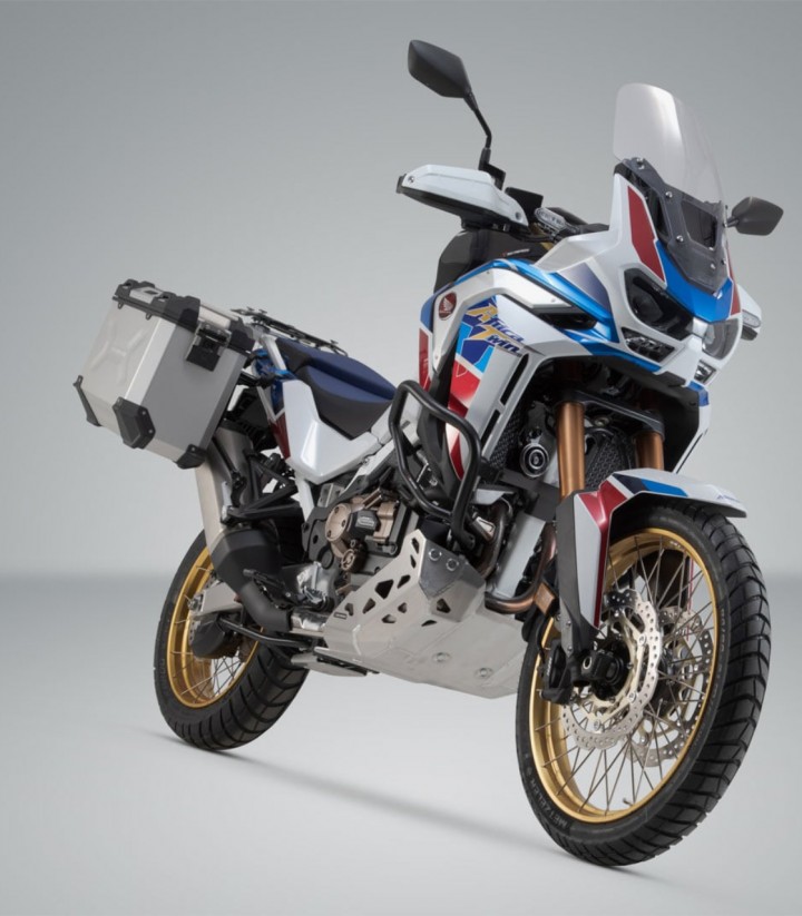 Maletas Laterales con Soporte TRAX ADV Plateadas 45/37 L Honda CRF1100L Africa Twin (19-23) SW-MOTECH KFT.01.942.70001/S KFT....