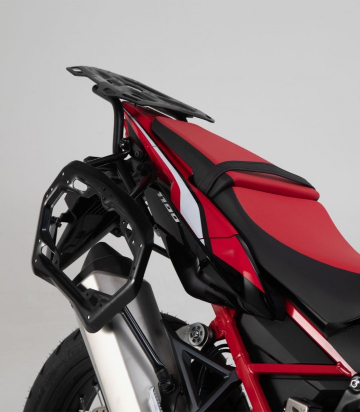 Maletas Laterales con Soporte TRAX ADV Negras 45/37 L Honda CRF1100L Africa Twin (19-21) SW-MOTECH KFT.01.950.70001/B KFT.01....
