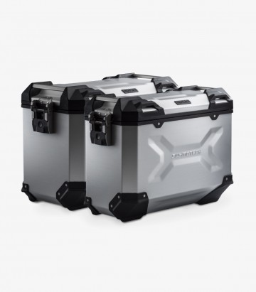 Maletas Laterales con Soporte TRAX ADV Plateadas 45/37 L Honda CRF1100L Africa Twin (19-21) SW-MOTECH KFT.01.950.70001/S