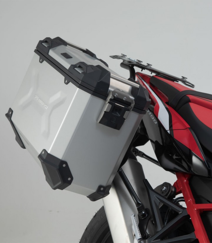 Maletas Laterales con Soporte TRAX ADV Plateadas 45/37 L Honda CRF1100L Africa Twin (19-21) SW-MOTECH KFT.01.950.70001/S KFT....