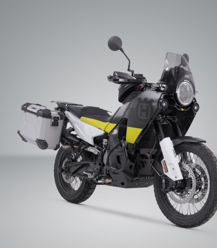 Maletas Laterales con Soporte TRAX ADV Plateadas 45/37L Husqvarna Norden 901 / Expedition (21/23) SW-MOTECH KFT.03.992.70000/...