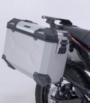 Maletas Laterales con Soporte TRAX ADV Plateadas 37 L KTM 125/390 Enduro R/SMC R, 250/390 Adventure (25) SW-MOTECH KFT.04.417...