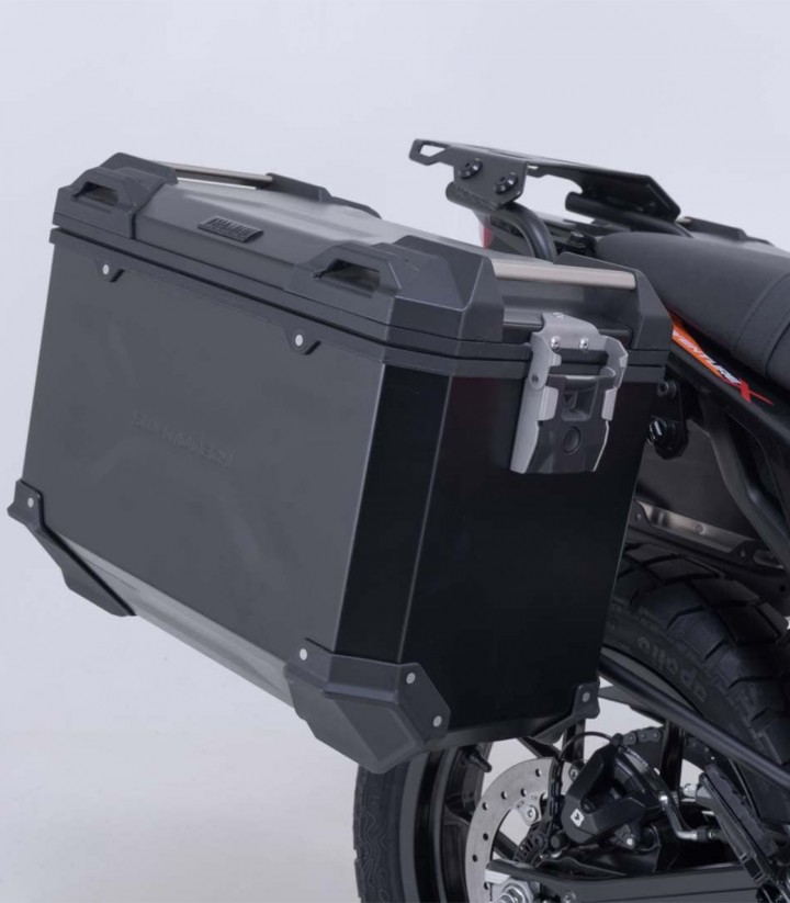 SW-MOTECH 45 L TRAX ADV Side Cases with Carrier for KTM 125/390 Enduro R/SMC R, 250/390 Adventure (25) Black KFT.04.417.70100...