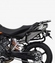 SW-MOTECH 45 L TRAX ADV Side Cases with Carrier for KTM 950 Supermoto (05-07), 990 SM (07), 990 SM R (07-13)/T (08-14) Silver...
