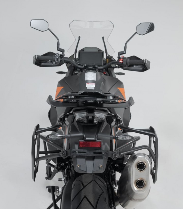 Maletas Laterales con Soporte TRAX ADV Plateadas 45/37 L KTM 1290 Super Adventure (21), 1390 Super Adventure R/S (24) SW-MOTE...