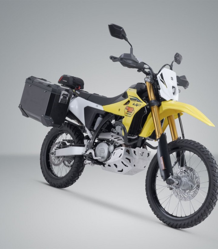 Seitenkoffer mit Träger TRAX ADV Schwarz 37 L Suzuki DR-Z4S/SM (25) SW-MOTECH KFT.05.071.70000/B