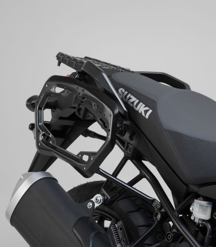 Seitenkoffer mit Träger TRAX ADV Schwarz 37 L Suzuki V-Strom 1000 (14-19) SW-MOTECH KFT.05.440.70001/B