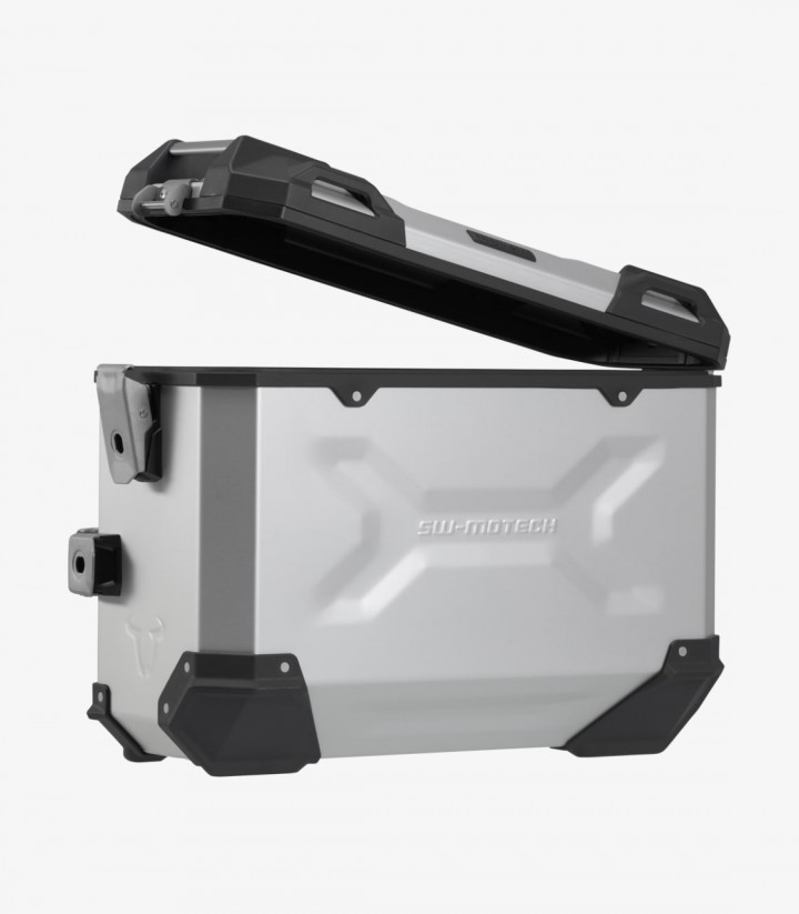 SW-MOTECH 37 L TRAX ADV Side Cases with Carrier for Suzuki V-Strom 1000 (14-19) Silver KFT.05.440.70001/S KFT.05.440.70001/S