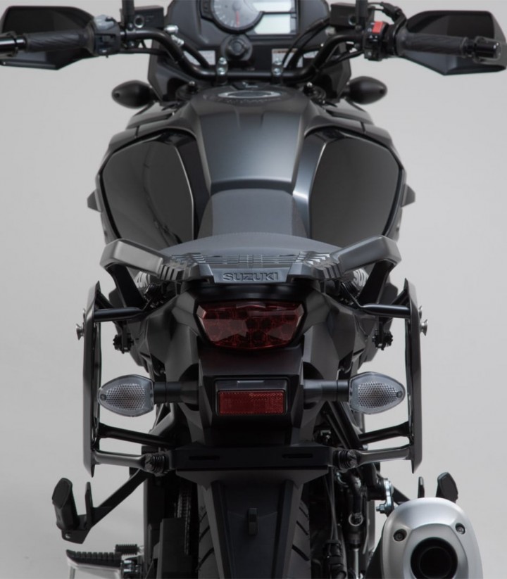 Maletas Laterales con Soporte TRAX ADV Plateadas 37 L Suzuki V-Strom 1000 (14-19) SW-MOTECH KFT.05.440.70001/S KFT.05.440.700...