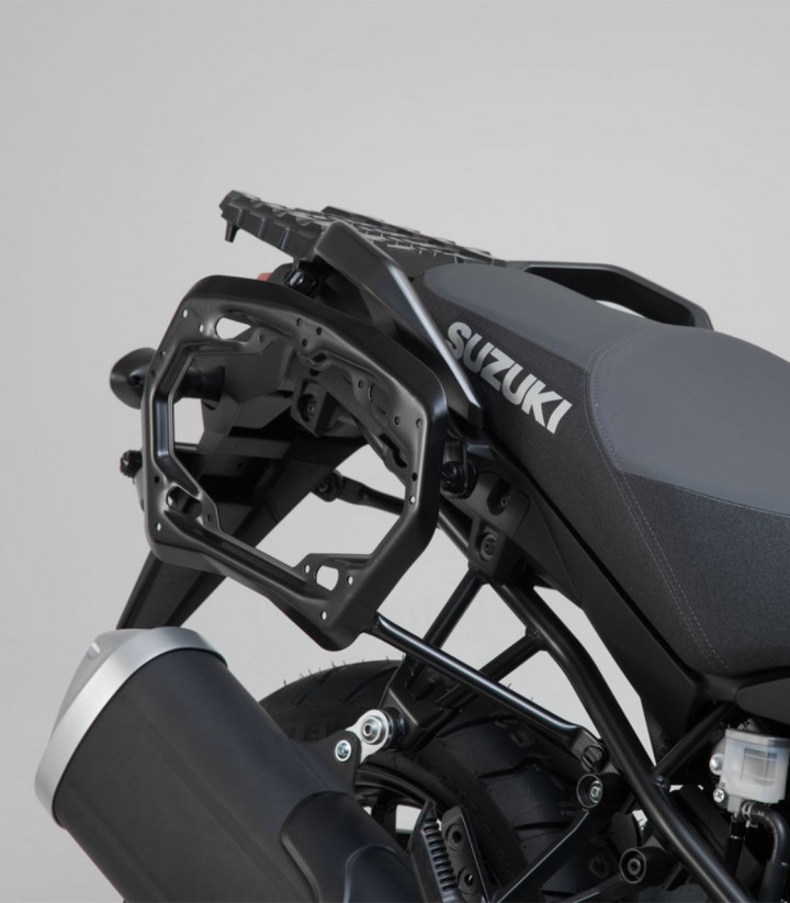 Maletas Laterales con Soporte TRAX ADV Plateadas 45 L Suzuki V-Strom 1000 (14-19) SW-MOTECH KFT.05.440.70101/S KFT.05.440.701...