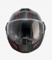 Casco Modular By City 180 Tech II Rojo Carbono