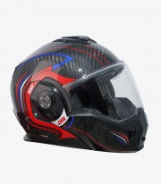Casco Modular By City 180 Tech II Rojo Carbono