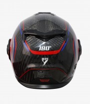 Casco Modular By City 180 Tech II Rojo Carbono