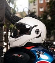 Casco Modular By City 180 Tech II Blanco Brillante