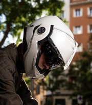 Casco Modular By City 180 Tech II Blanco Brillante