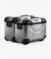 Maletas Laterales con Soporte TRAX ADV Plateadas 45 L Suzuki V-Strom 650 (16) SW-MOTECH KFT.05.876.70101/S KFT.05.876.70101/S