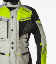 Tanger grey & fluor unisex Winter motorcycle Jacket by Rainers Tanger G