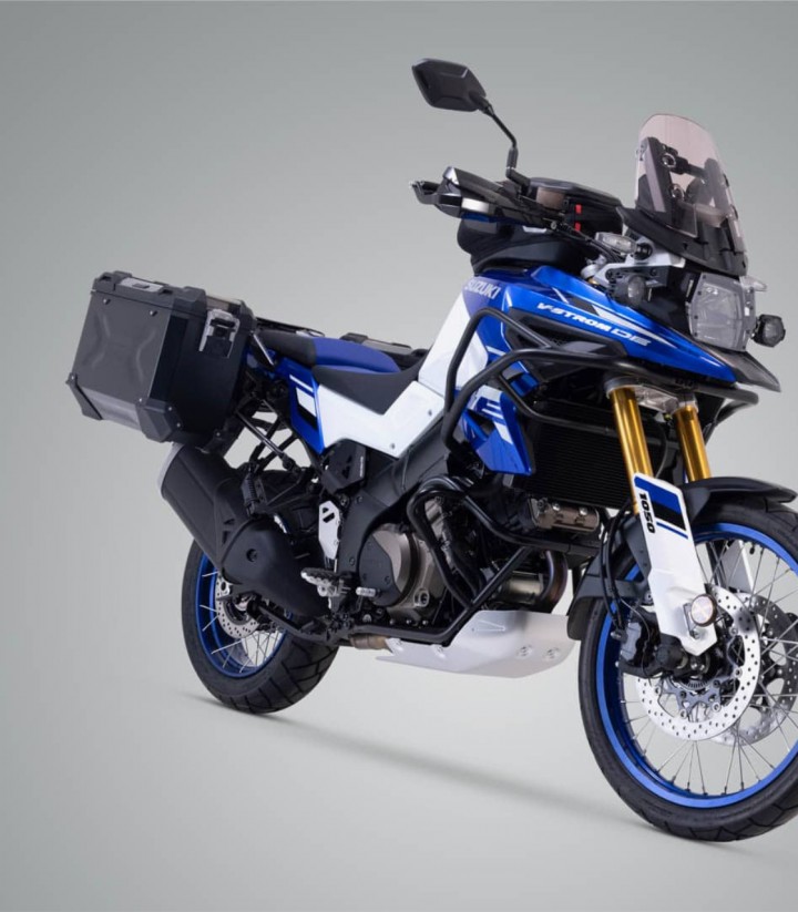 SW-MOTECH 45/37 L TRAX ADV Side Cases with Carrier for Suzuki V-Strom 1050DE (22) Black KFT.05.965.70000/B KFT.05.965.70000/B