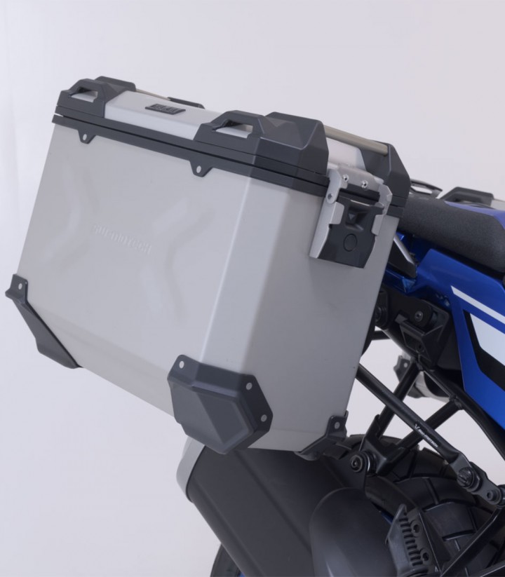 Maletas Laterales con Soporte TRAX ADV Plateadas 45/37 L Suzuki V-Strom 1050DE (22) SW-MOTECH KFT.05.965.70000/S KFT.05.965.7...