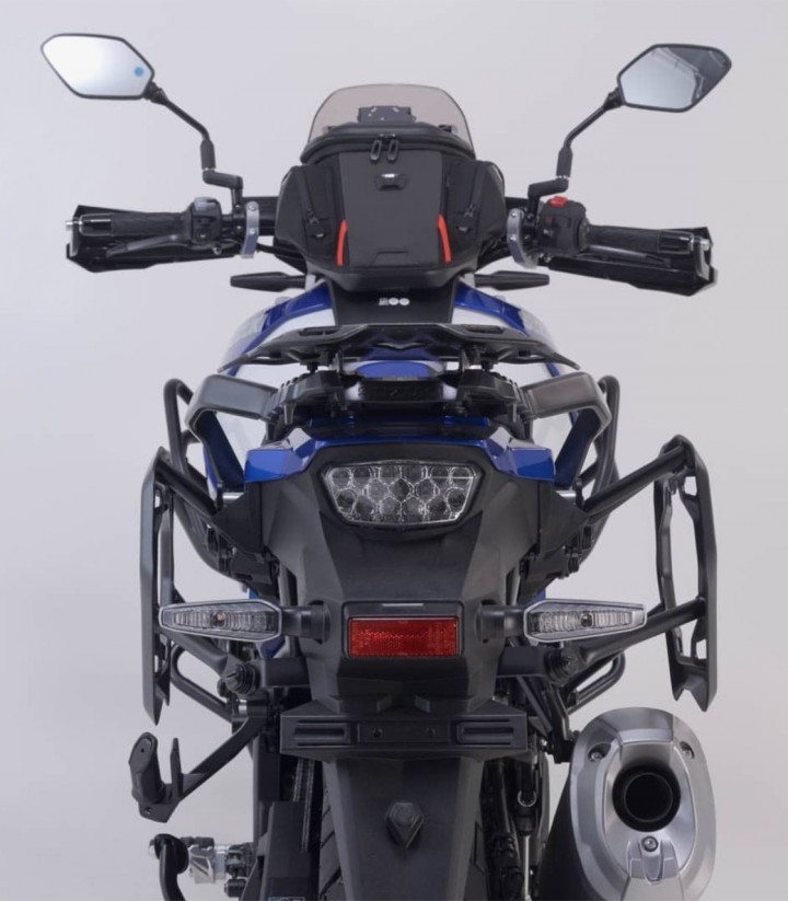 Maletas Laterales con Soporte TRAX ADV Plateadas 45/37 L Suzuki V-Strom 1050DE (22) SW-MOTECH KFT.05.965.70000/S KFT.05.965.7...