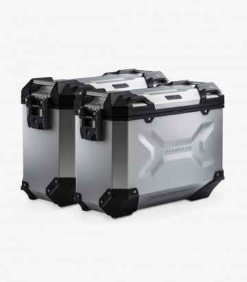 Maletas Laterales con Soporte TRAX ADV Plateadas 37 L Yamaha Tracer 7 (25) SW-MOTECH KFT.06.020.70000/S