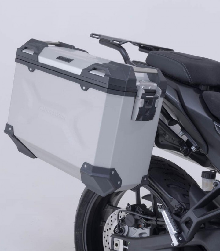 Maletas Laterales con Soporte TRAX ADV Plateadas 37 L Yamaha Tracer 7 (25) SW-MOTECH KFT.06.020.70000/S KFT.06.020.70000/S