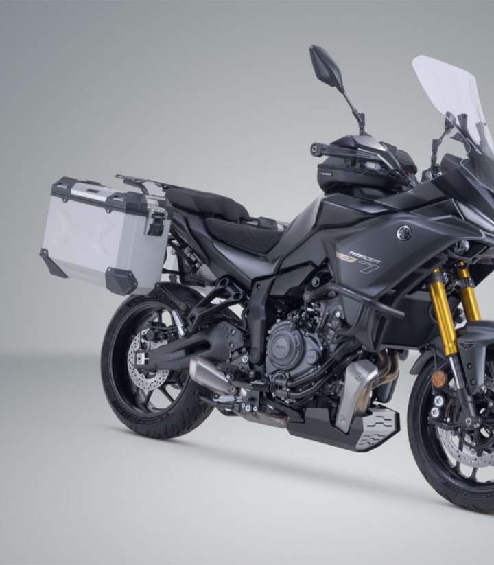 Maletas Laterales con Soporte TRAX ADV Plateadas 37 L Yamaha Tracer 7 (25) SW-MOTECH KFT.06.020.70000/S KFT.06.020.70000/S