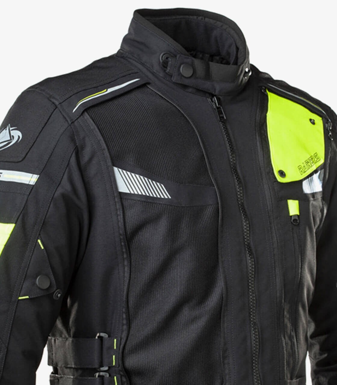 Trivor black & fluor unisex Winter Motorcycle Jacket by ...