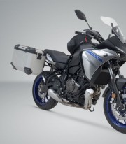 SW-MOTECH 45 L TRAX ADV Side Cases with Carrier for Yamaha MT-07 Tracer (16-25) Silver KFT.06.593.70101/S KFT.06.593.70101/S