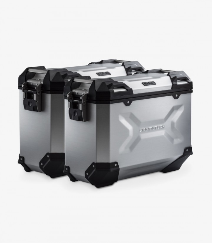 Seitenkoffer mit Träger TRAX ADV Grau 37 L Yamaha Tracer 9 (24) SW-MOTECH KFT.06.597.70000/S