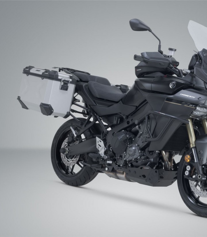 Maletas Laterales con Soporte TRAX ADV Grises 45 L Yamaha Tracer 9 (24) SW-MOTECH KFT.06.597.70100/S KFT.06.597.70100/S
