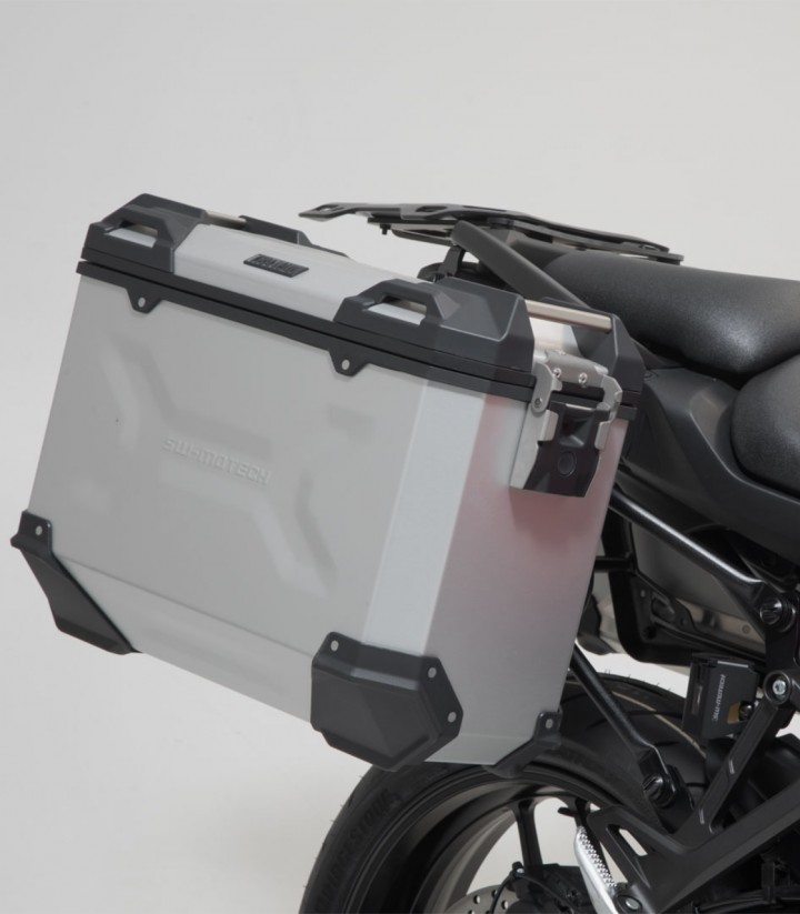 Maletas Laterales con Soporte TRAX ADV Plateadas 37 L Yamaha Tracer 9 (20-24) SW-MOTECH KFT.06.921.70000/S KFT.06.921.70000/S