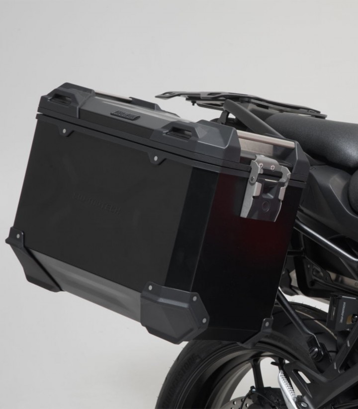 Seitenkoffer mit Träger TRAX ADV Schwarz 45 L Yamaha Tracer 9 (20-24) SW-MOTECH KFT.06.921.70100/B