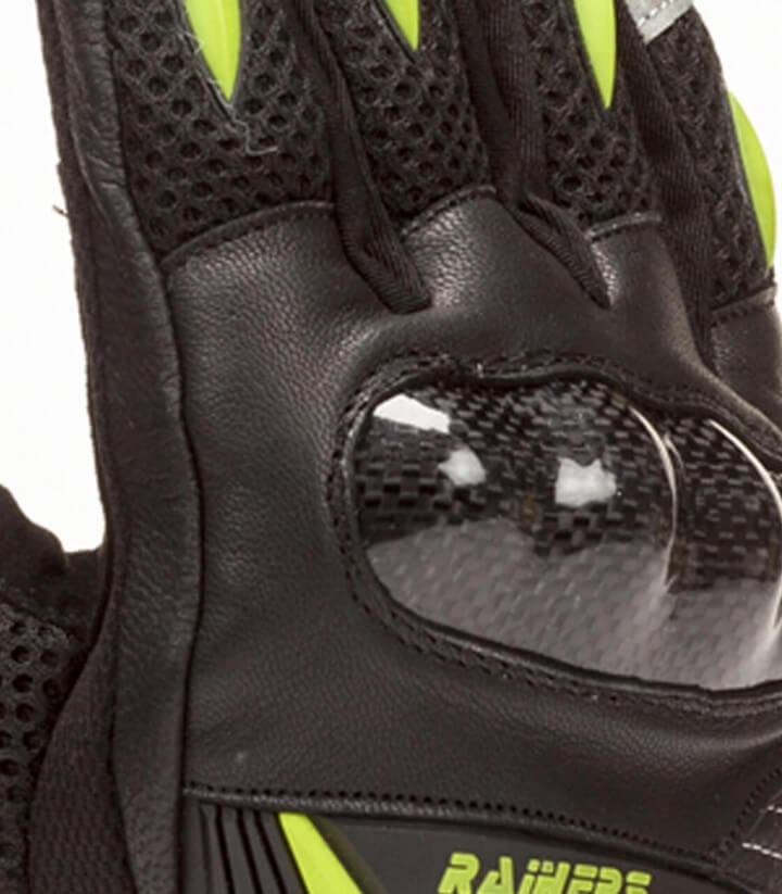 Unisex-Sommerhandschuhe G-28 von Rainers in Schwarz und Neon