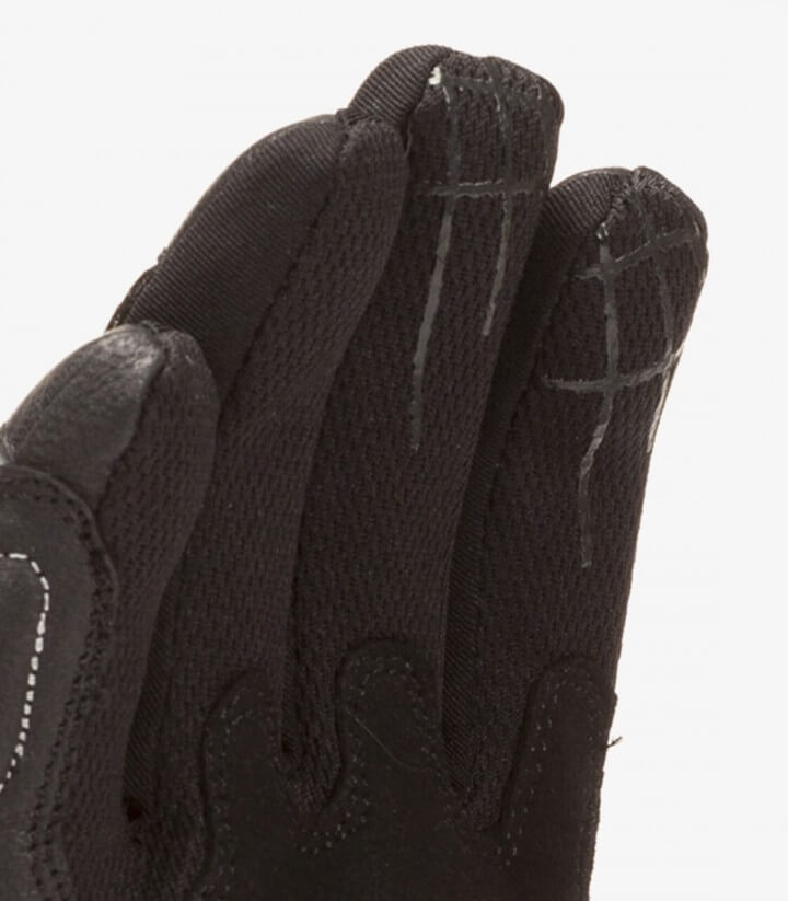 Summer unisex G-28 Gloves from Rainers color black & fluor G28F