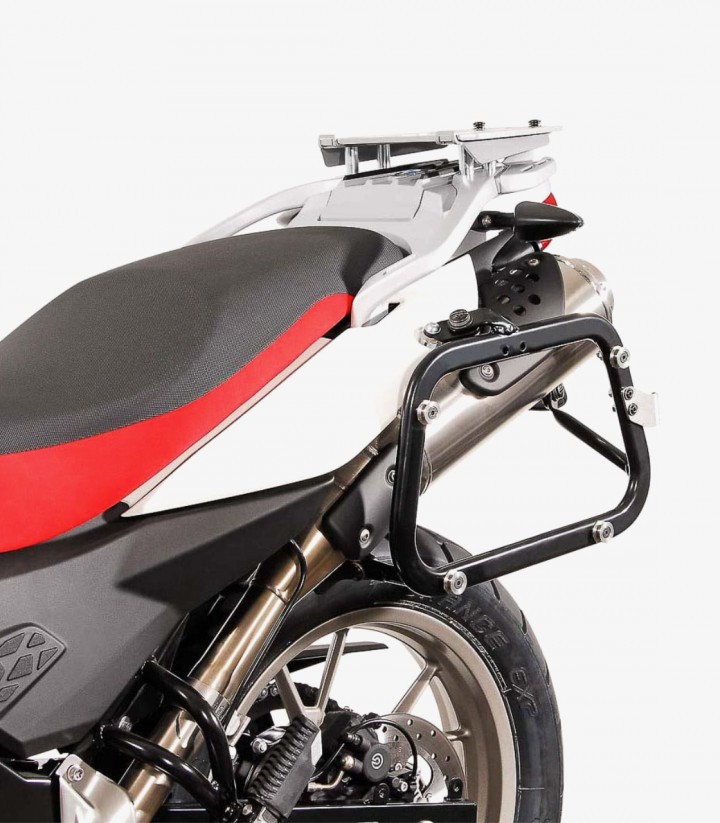 Seitenkoffer mit Träger TRAX ADV Silber 45 L BMW F 650 GS (99-07), G 650 GS (11-15) SW-MOTECH KFT.07.094.70100/S