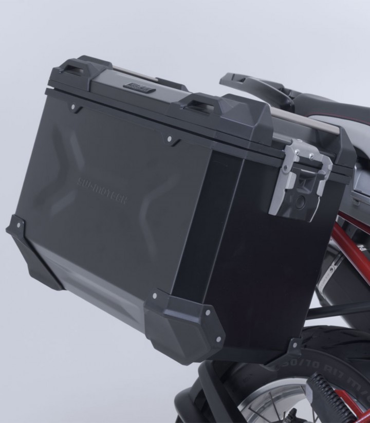 Maletas Laterales con Soporte TRAX ADV Negras 37/45 L BMW R 1200 GS (04-12)/Adventure (06-13) SW-MOTECH KFT.07.311.70100/B KF...