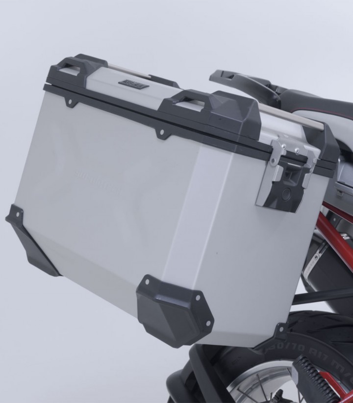SW-MOTECH 37/45 L TRAX ADV Side Cases with Carrier for BMW R 1200 GS (04-12)/Adventure (06-13) Silver KFT.07.311.70100/S KFT....