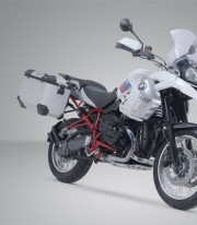 Maletas Laterales con Soporte TRAX ADV Plateadas 37/45 L BMW R 1200 GS (04-12)/Adventure (06-13) SW-MOTECH KFT.07.311.70100/S...