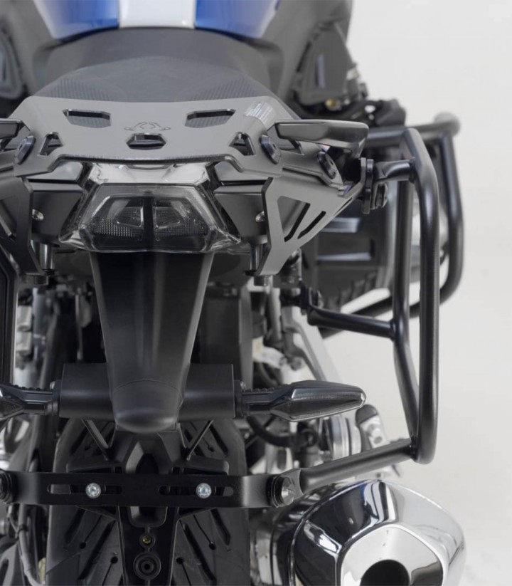 Maletas Laterales con Soporte TRAX ADV Plateadas 37 L BMW R 1200 R/RS (14-18), R 1250 R (18-19), R 1250 RS (18-22) SW-MOTECH ...