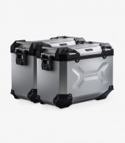 Maletas Laterales con Soporte TRAX ADV Plateadas 45 L BMW R 1200 R/RS (14-18), R 1250 R (18-19), R 1250 RS (18-22) SW-MOTECH ...