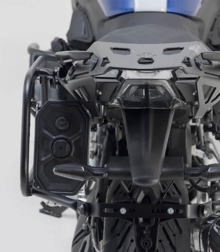 Maletas Laterales con Soporte TRAX ADV Plateadas 45 L BMW R 1200 R/RS (14-18), R 1250 R (18-19), R 1250 RS (18-22) SW-MOTECH ...