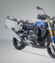 Maletas Laterales con Soporte TRAX ADV Plateadas 45 L BMW R 1200 R/RS (14-18), R 1250 R (18-19), R 1250 RS (18-22) SW-MOTECH ...