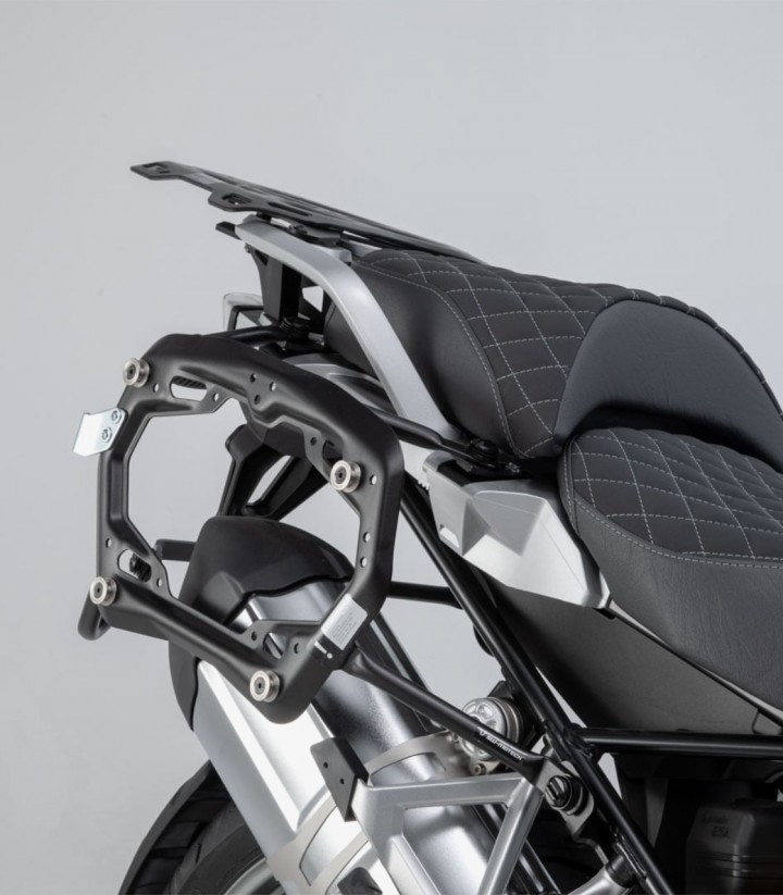Maletas Laterales con Soporte TRAX ADV Plateadas 45/37 L BMW R 1200 GS LC (12-18), R 1250 GS (18-24) SW-MOTECH KFT.07.664.700...