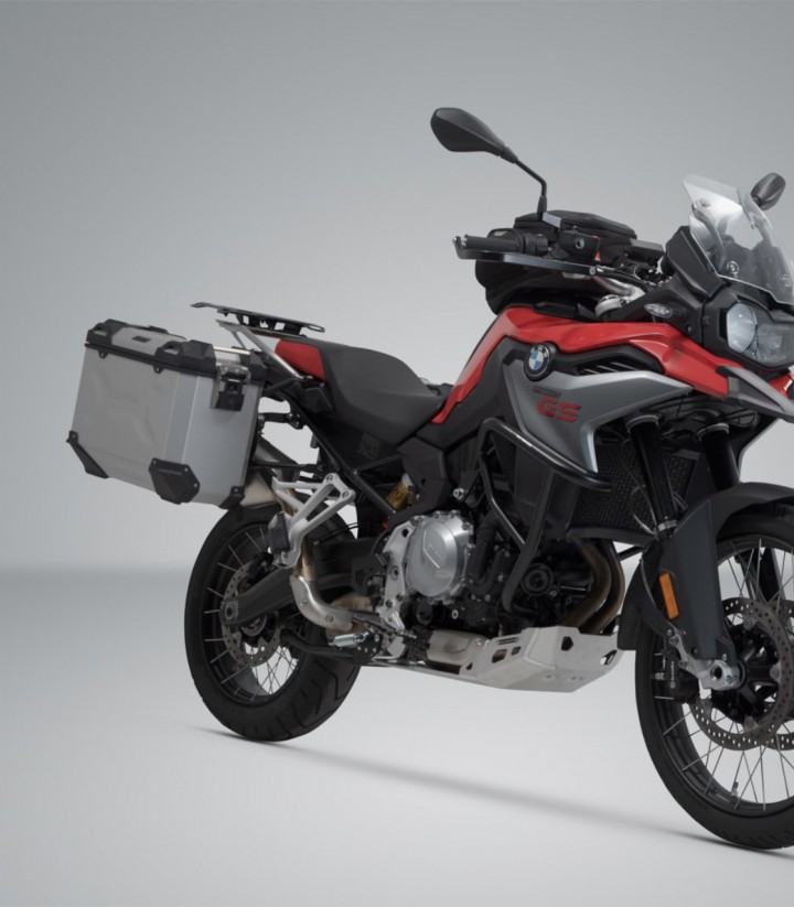 Maletas Laterales con Soporte TRAX ADV Plateadas 45/37 L BMW F750/800/850GS (17-23), F850/900GS Adventure (18-23) SW-MOTECH K...