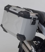 SW-MOTECH 37 L TRAX ADV Side Cases with Carrier for BMW R 1300 GS (23-24), R 1300 GS Option 719 Biscaya (25) Silver KFT.07.97...