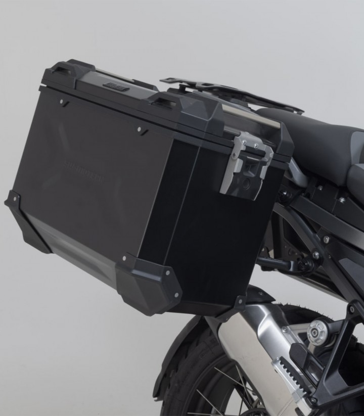 Seitenkoffer mit Träger TRAX ADV Schwarz 45 L BMW R 1300 GS Adventure (24) SW-MOTECH KFT.07.976.70100/B