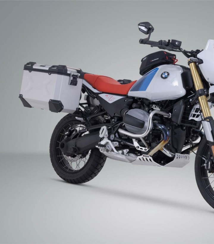 SW-MOTECH 37/45 L TRAX ADV Side Cases with Carrier for BMW R 12 G/S (25) Silver KFT.07.997.70001/S KFT.07.997.70001/S