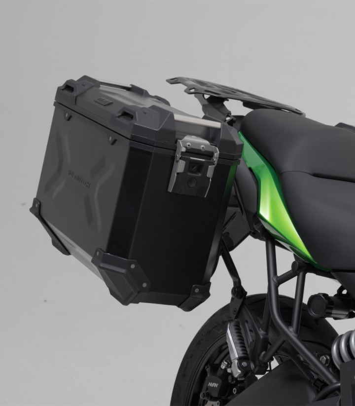 Seitenkoffer mit Träger TRAX ADV Schwarz 37 L Kawasaki Versys650 (14-22) SW-MOTECH KFT.08.518.70000/B